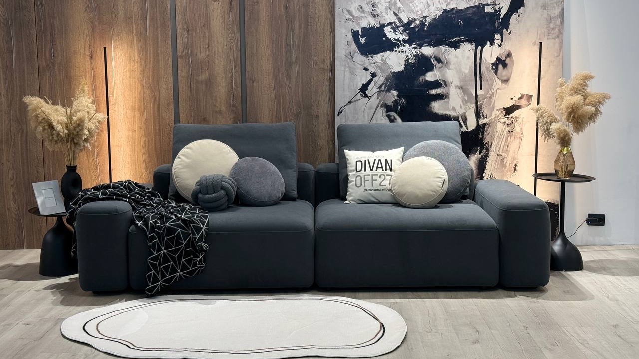 Диван ГЕНЕЗИС макс от фабрики дизайнерской мягкой мебели ДИВАНОФФ27 (собственное производство)
