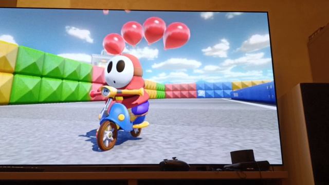 играю в Super Mario Cart 8 Deluxe с приколами