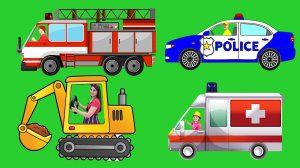 Синий трактор - песенки про машинки 🚑🚒🚔