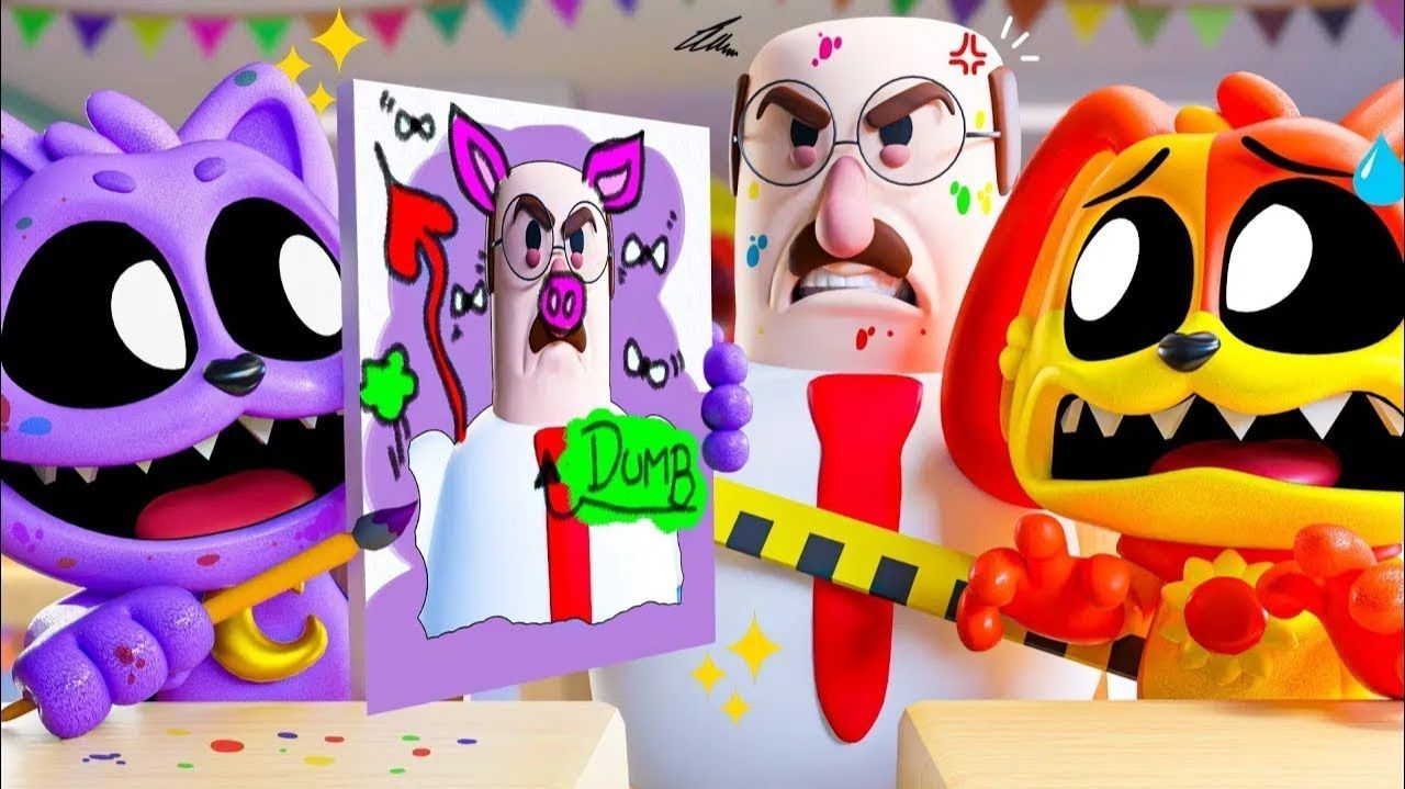 УЛЫБАЮЩИЕСЯ ТВАРИ - СМЕХОТВОРНОЕ ИСКУССТВО!   Poppy Playtime 3 - Анимации на русском