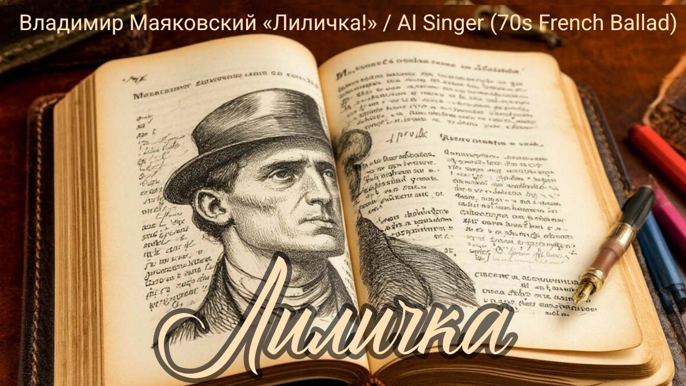 Владимир Маяковский «Лиличка!» / AI Singer (70s French Ballad)