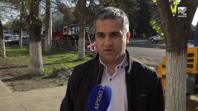 В Черкесске продолжаются дорожные работы по ул. Ленина