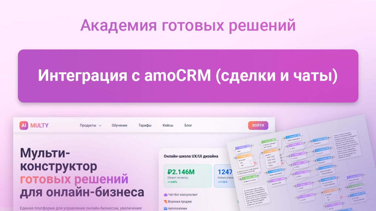 Интеграция с amoCRM передача сообщений из бота