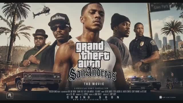 Экранизация игры Grand Theft Auto (GTA) 2027 трейлер