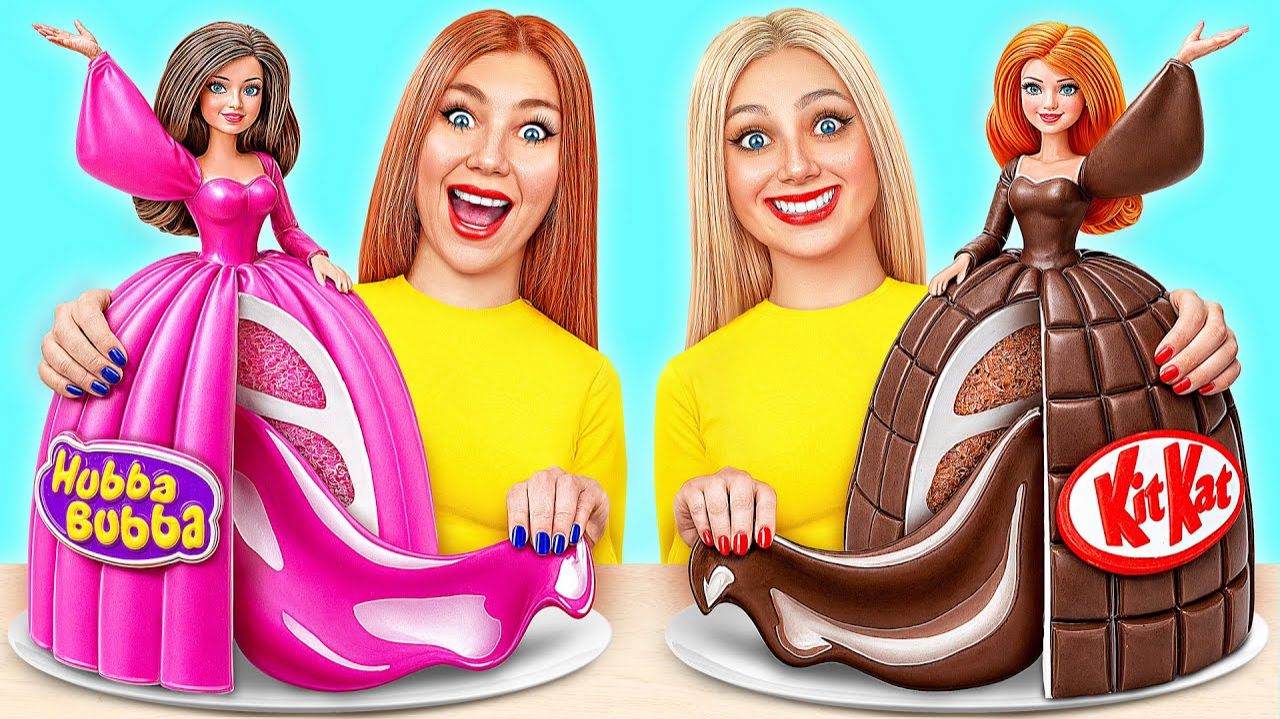 Жевательная Резинка vs Шоколадная Еда Челлендж  Эпичная Битва с Едой от Jelly DO Challenge