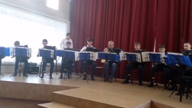 Ансамбль тембровых баянов. Руководитель Чердаков М.В.