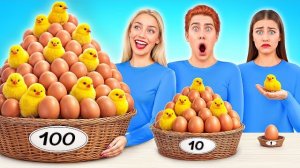 100 Слоев Еды Челлендж | Кулинарная Битва с Едой