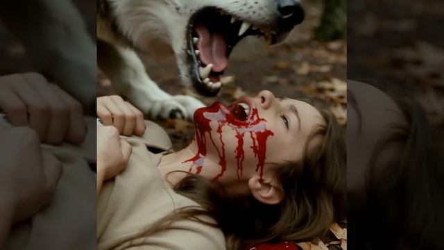 Огромный Волк надругался над девушкой. Страшное видео.