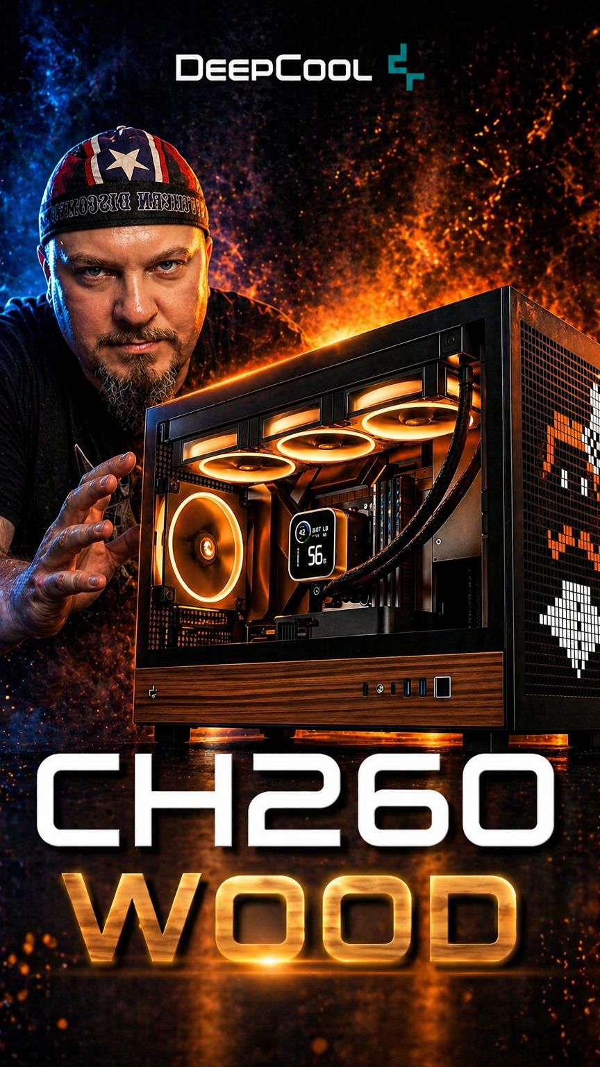 DeepCool CH260 Wood — Компактный Корпус БЕЗ Компромиссов Полный Разбор