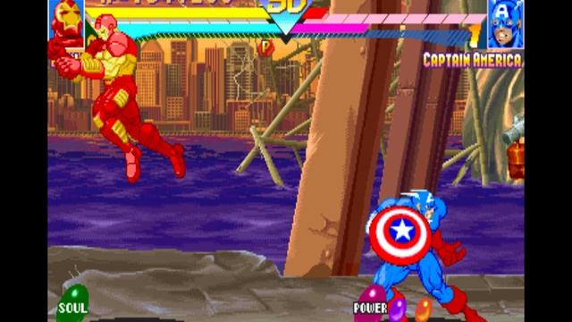 прохождение Marvel Super Heroes (ARCADE)