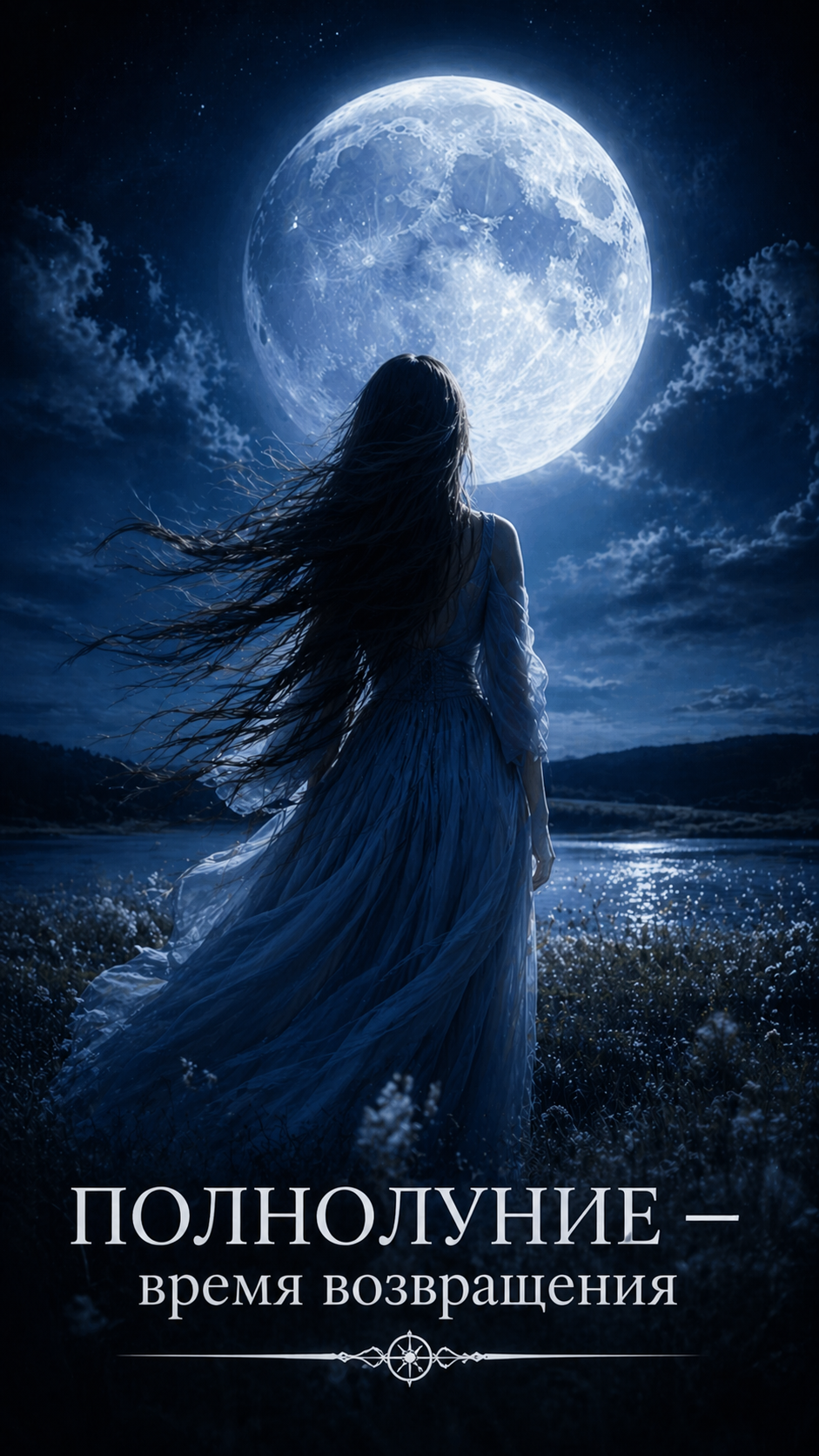 Луна не боится темноты. Она знает — после убывания всегда приходит рост 🌙