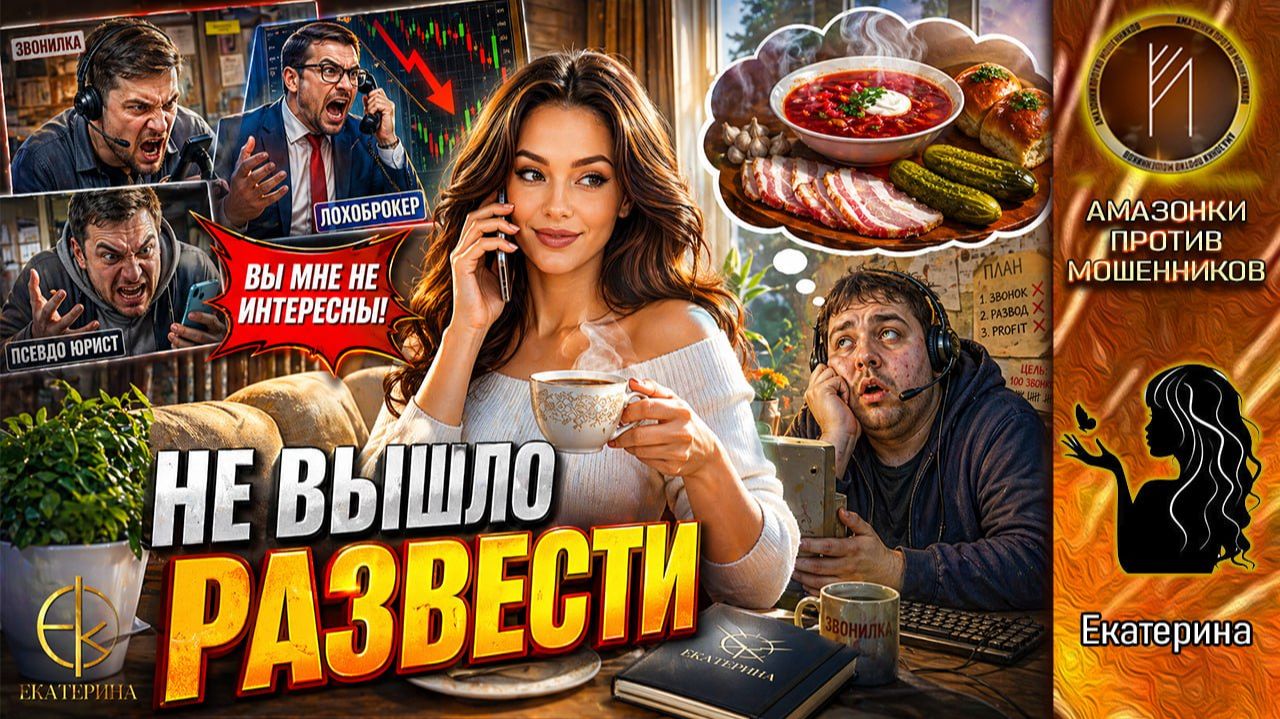 Екатерина. Не вышло развести / Лохоброкеры в панике / Когда жертва оказалась не жертвой.