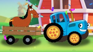 Мультики Для Детей, Кормим Животных Катаясь По Полям