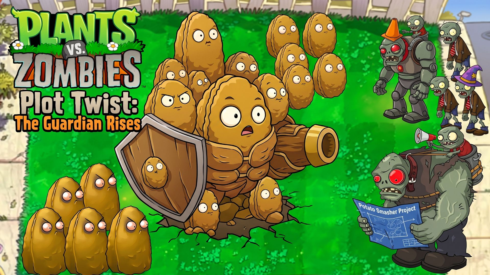 Зомби против растений Hybrid Grafted PVZ FUSION EXPANDED MOD Plants Vs Zombies-2