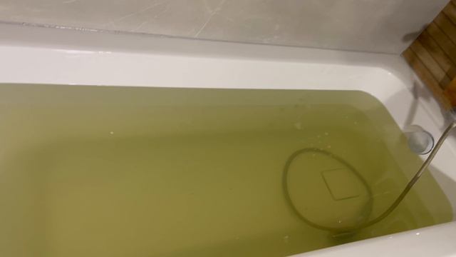 Зелёная вода из под крана Горки 10 Одинцовский район