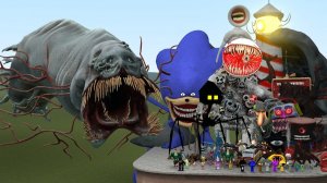 МОНСТР С ЖЕЛЕЗНЫМИ ЛЕГКИМИ ПРОТИВ ВСЕХ МОНСТРОВ В ГАРРИС МОДЕ