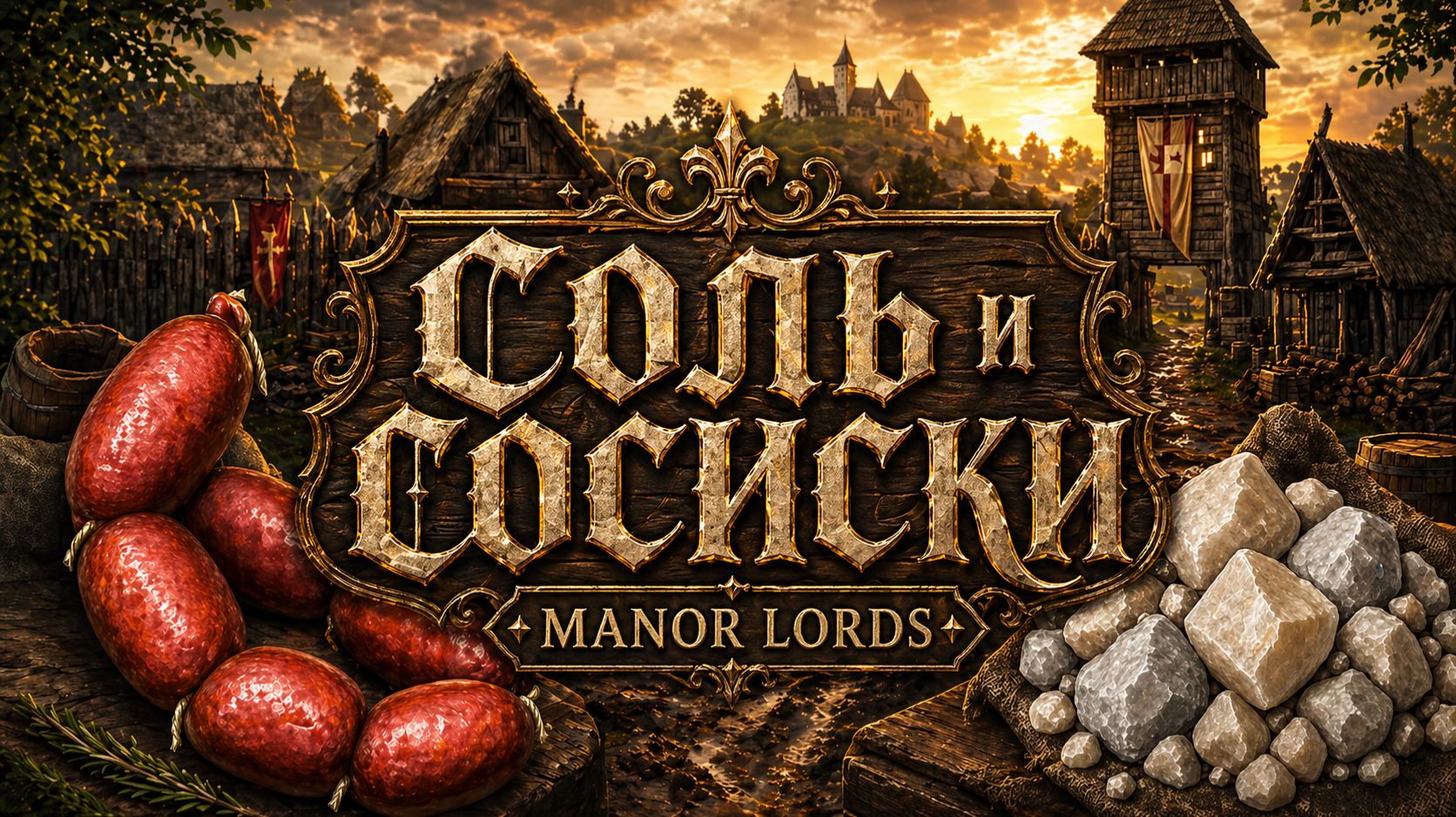 MANOR LORDS / ПРОИЗВОДСТВО СОСИСОК / ДОБЫЧА СОЛИ