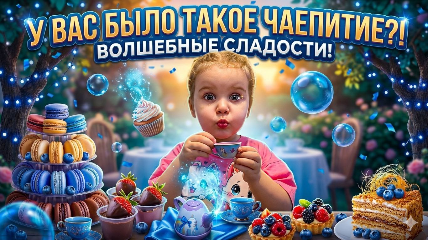 Игрушечное чаепитие 🫖🍵🍵 Пробуем все | Блины 🥞 МММ 🤤 МНОГО ЧАЯ ☕☕☕ Играем вместе