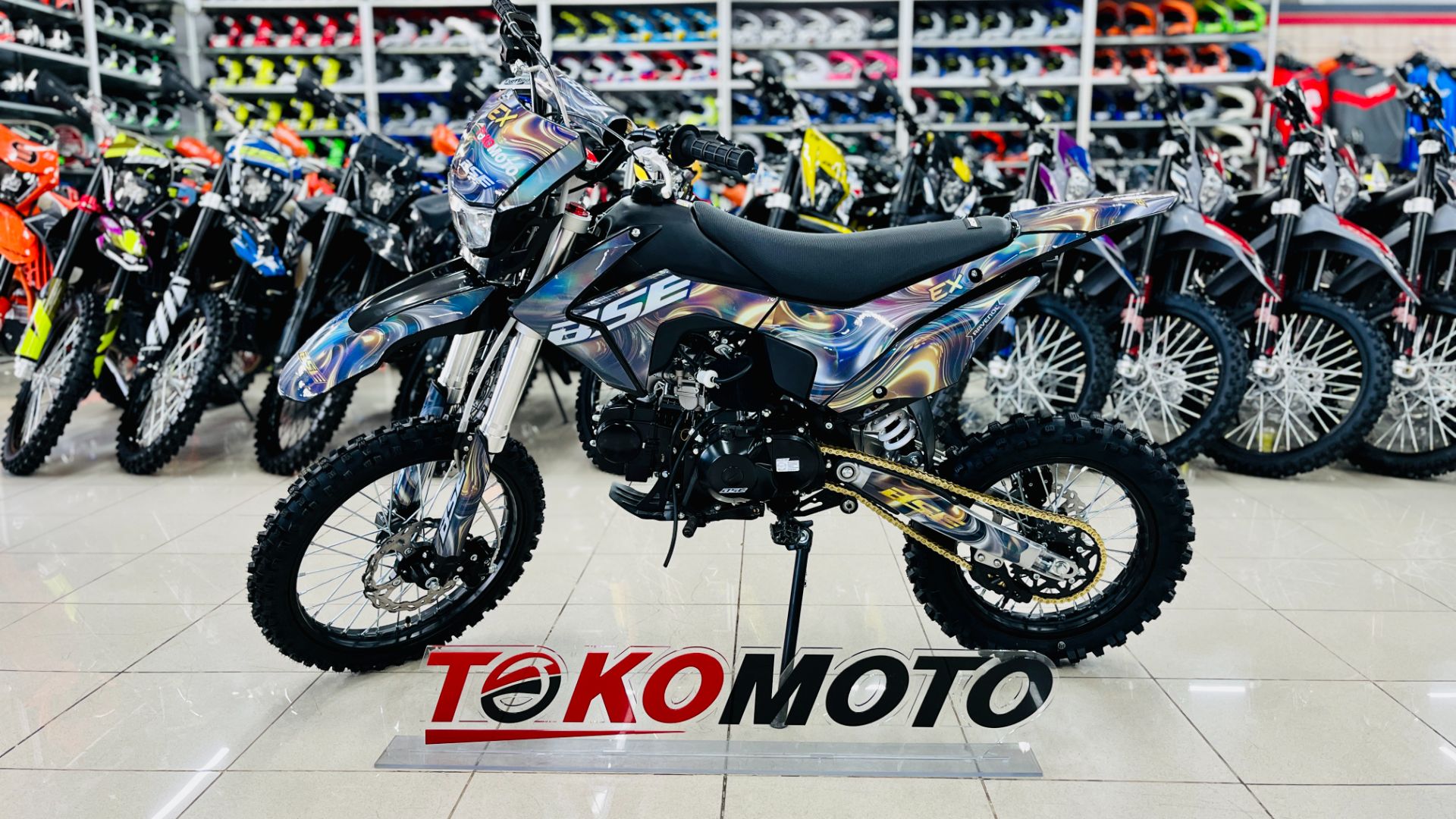 Питбайк BSE EX 17-14 Astral Gold-Chrome(бсс) (1)