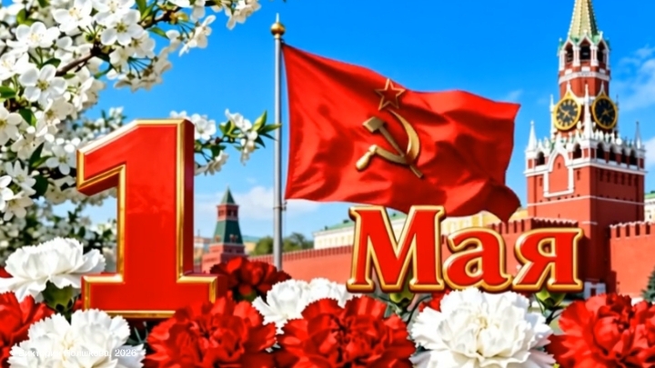 Первомайский марш - красивое музыкальное поздравление с праздником