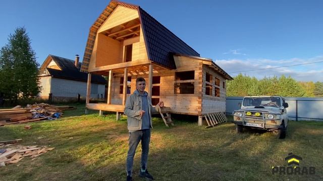 Обзор дома из профилированного бруса ДСК 