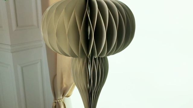 Декоративное подвесное украшение ФОНАРИК 'САНСЕР', бумага, белый, 40 см, AWR415740