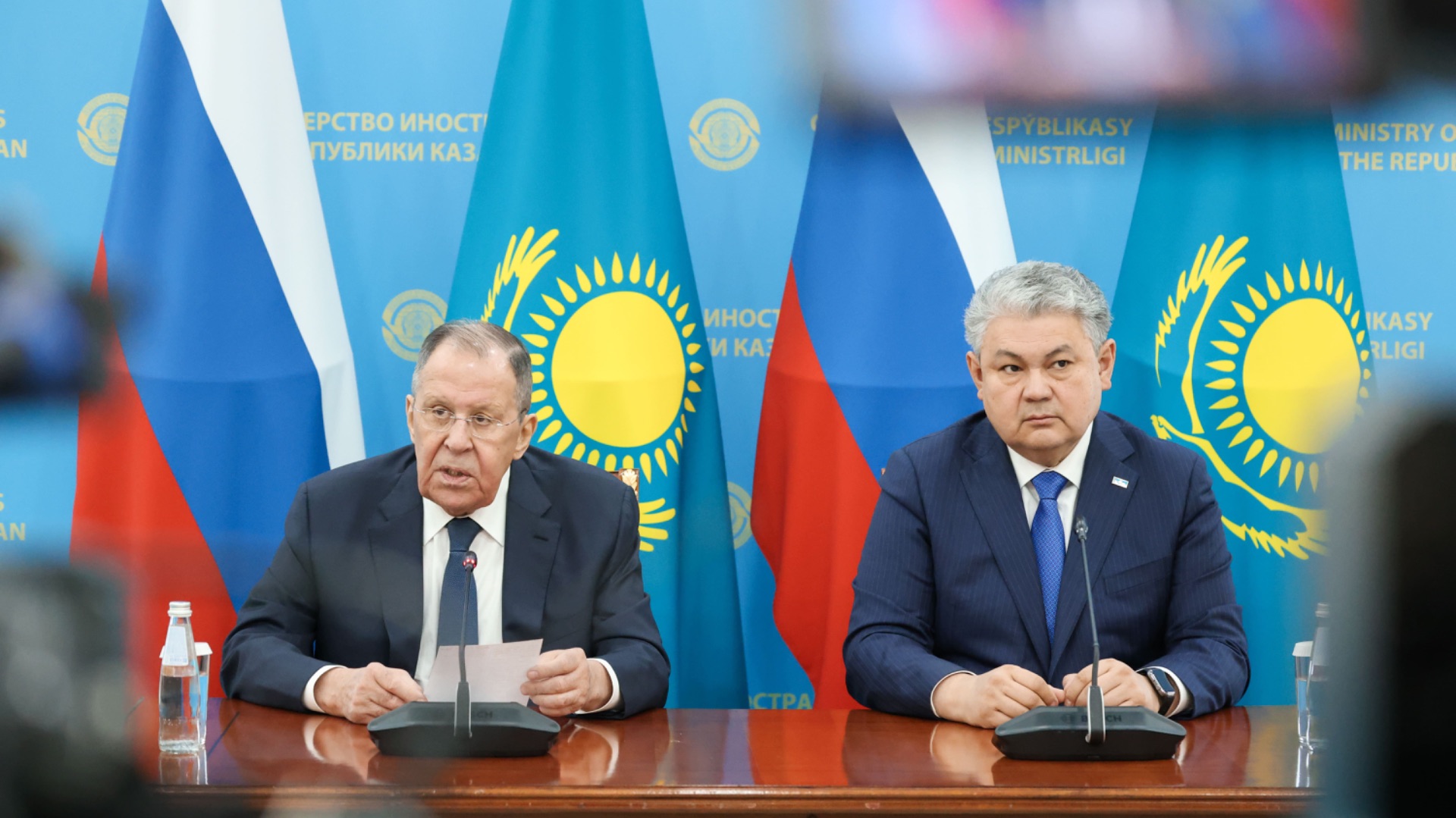 Совместная пресс-конференция С.Лаврова и Е.Кошербаева, Астана, 30 апреля 2026 года