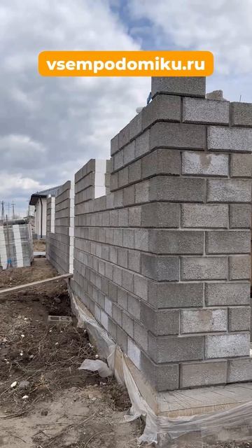 Строим домики из теплоблоков с фаской