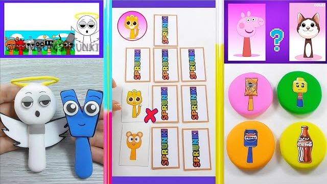 ЛУЧШАЯ ЛЕПКА СПРУНКИ ИЗ ПЛАСТИЛИНА🌈 РАСПАКОВКА СЮРПРИЗ-ПАКЕТОВ SPRUNKI / ЧЕЛЛЕНДЖ!
