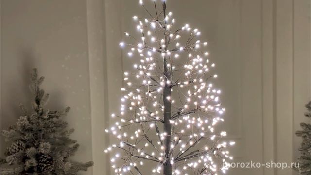 Декоративная светящаяся ёлка СОЗВЕЗДИЕ ВОЛШЕБСТВА, металл, чёрная, AX5390050