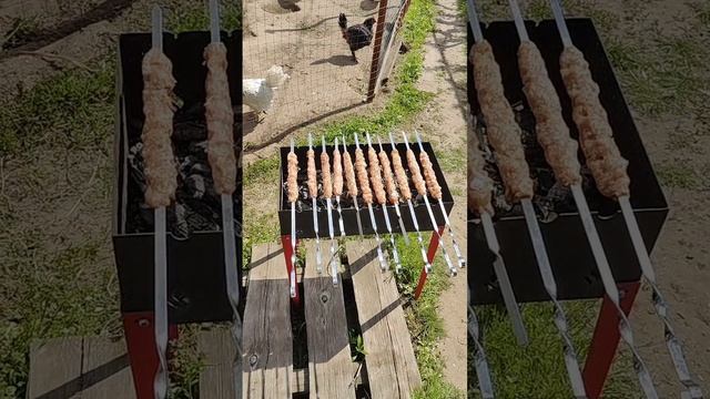 Люля-кебаб из курицы и свинины Сезон мангала открыт