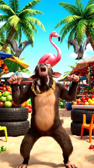 Кот-рэпер и его банда на чилле 😎🏝️