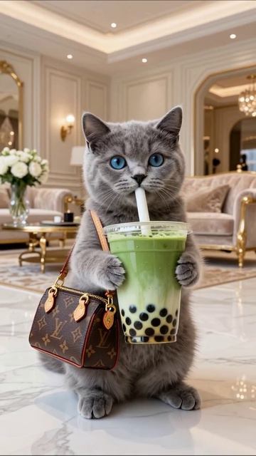 Симпатичный кот в мире роскоши #лакшери #богатство