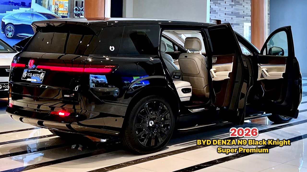 BYD DENZA N9 Black Knight 2026 года — обновленный экстерьер и интерьер.