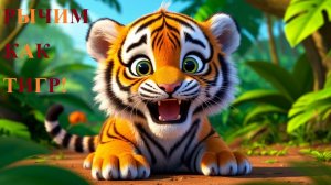 Рычим как тигр! 🐯 Песня для развития речи (звук Р)