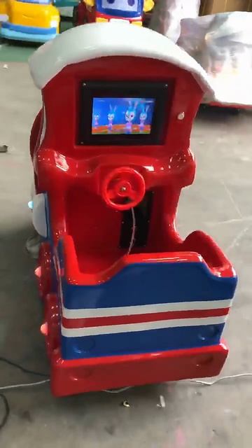 Аттракцион качалка «Веселый Паровозик» (Red-Blue Edition)