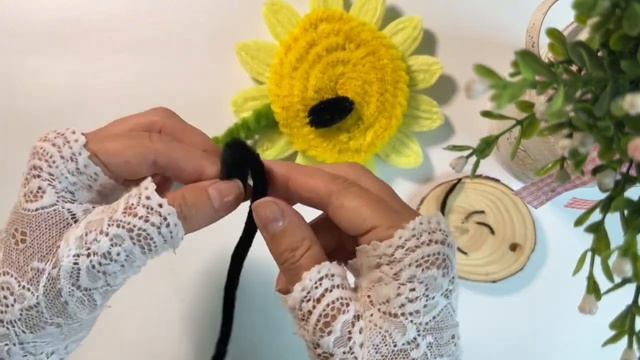 Подсолнух 🌻 персонаж из игры Plants Vs. Zombies из пушистой проволоки 🌻🌻🌻