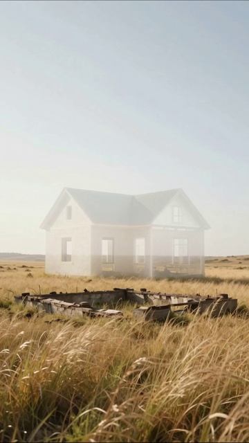 Призрачный дом на просторах природы #призрак #природа #дизайн