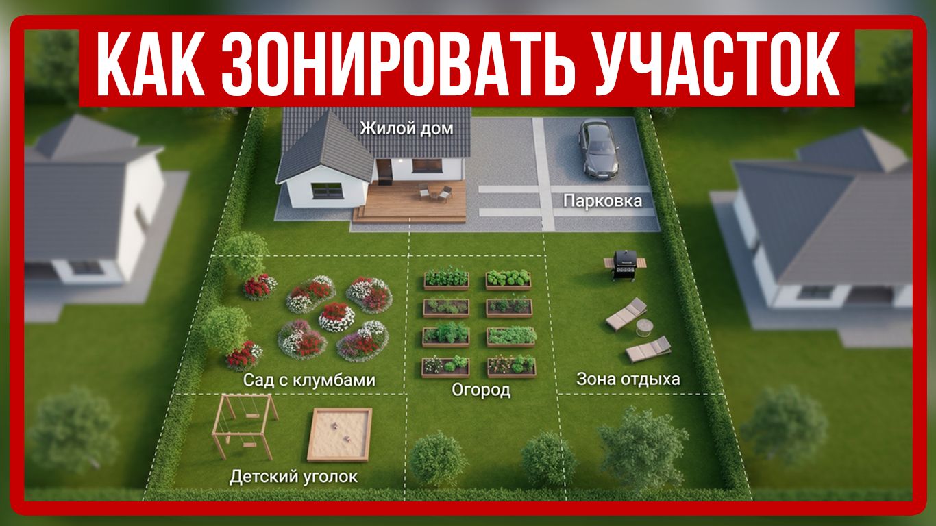 Зонирование участка | Как разбить участок на зоны в программе Ландшафтный Дизайн 3D