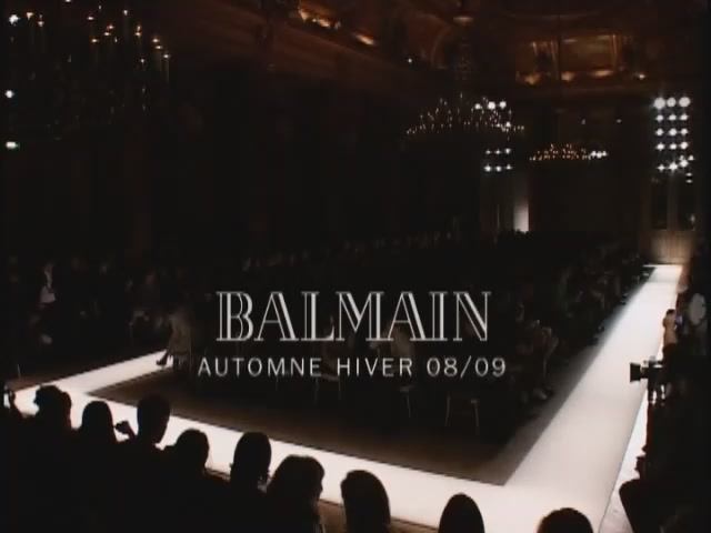 Показ женской коллекции Balmain осень-зима 2008-2009