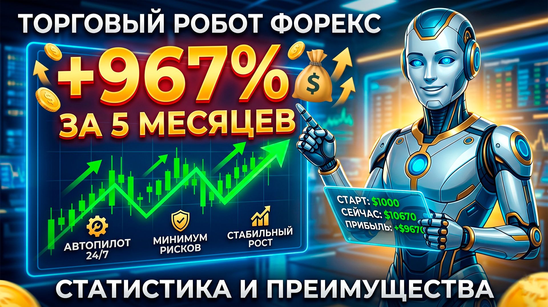 +979% прибыли! Обзор мощного обновления робота Overturn 2026 🚀