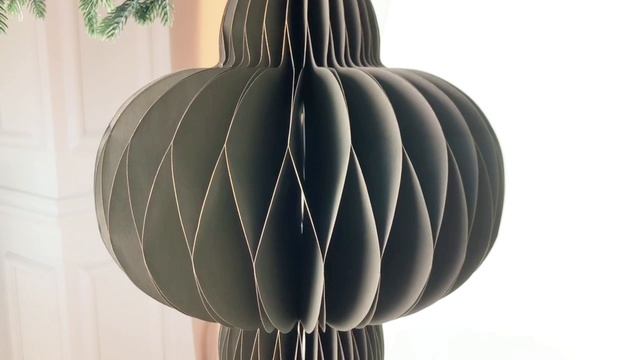 Декоративное подвесное украшение ФОНАРИК 'САНСЕР', бумага, серый, 40 см, AWR415730