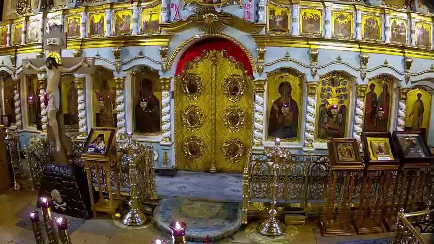 Прп. Александра Свирского  Полиелейная утреня.Литургия