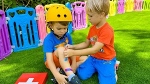 Дети изучают правила безопасности при занятии спортом