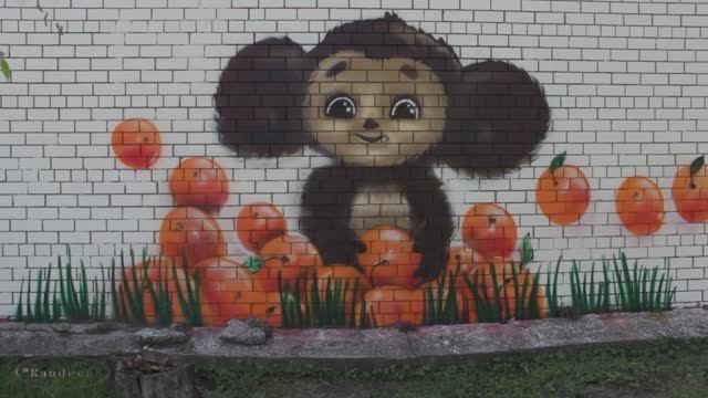 Люди нашего города Граффити часть №4  " Чебурашка "