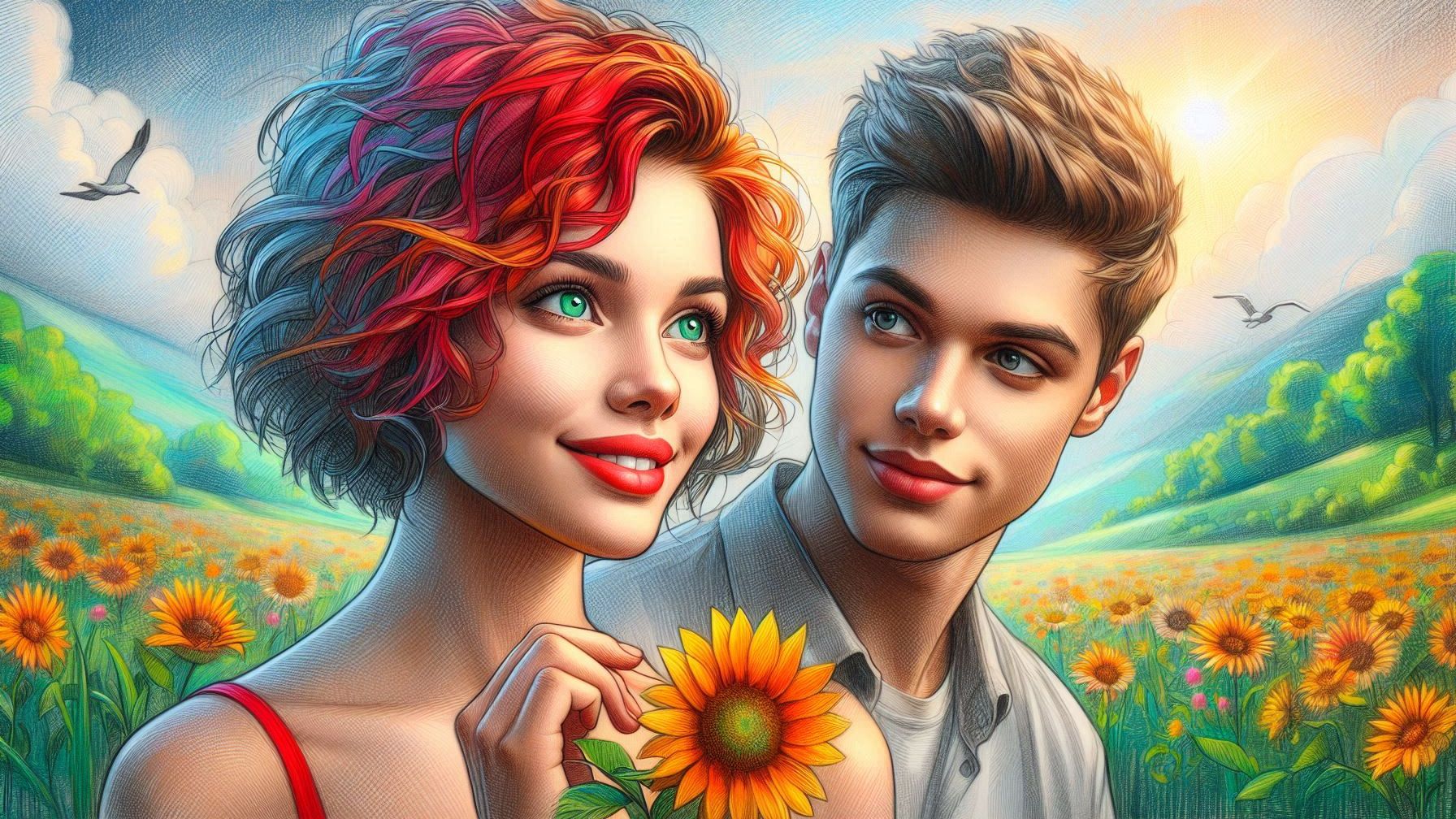 Она и он на трепетной волне…   Автор текста  Валерий Столыпин