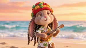 РЕГГИ-ЗАЙКА! 🎸 Танцуем под пальмами! #детскиепесни