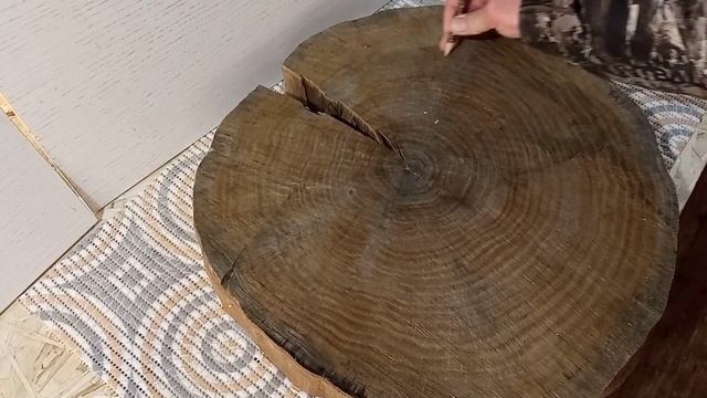 Интересное изделие из спила дуба.