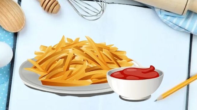 жарю картошку и делаю соус