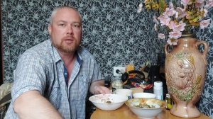 Мукбанг. Говяжий дошик и тушёные куриные желудки. Притчи Соломона глава 4.